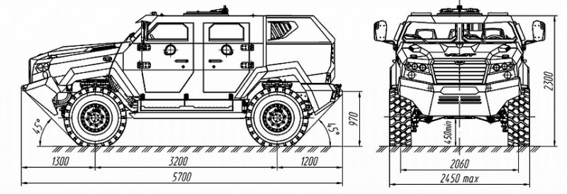 МЗКТ представил новейший легкобронированный автомобиль Volat-490101