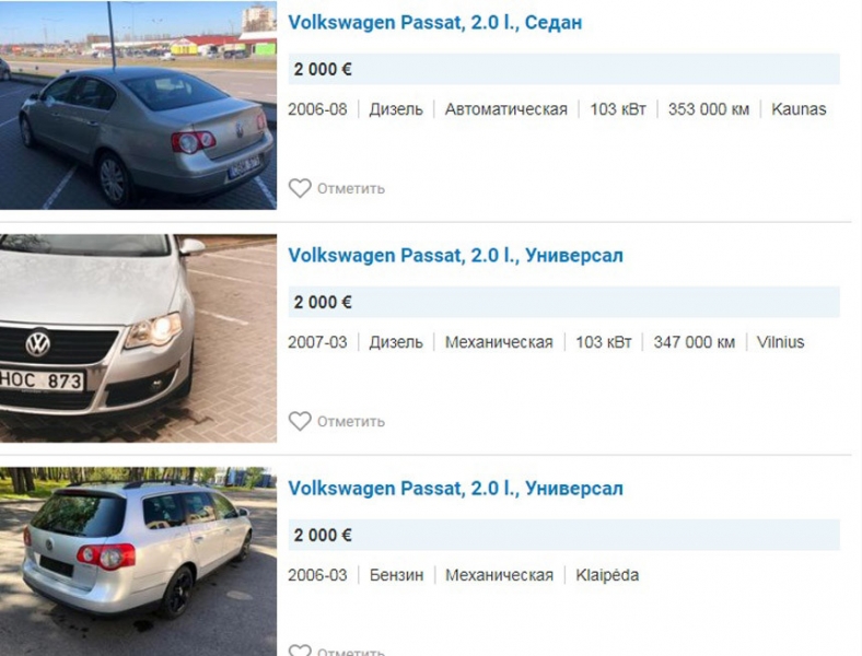 Сколько стоят в Европе популярные у нас автомобили 