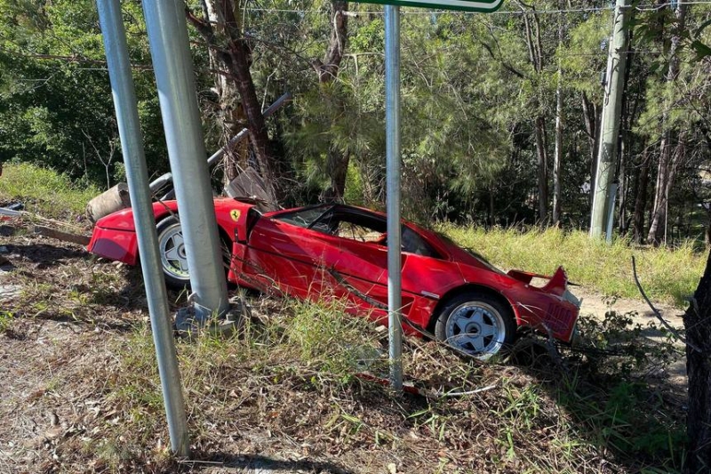 Фотофакт. Во время тест-драйва разбили редкую Ferrari стоимостью 1,5 миллиона долларов