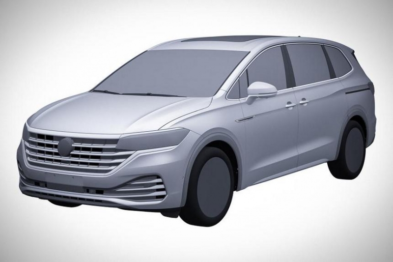 В России запатентована внешность нового семиместного минивэна Volkswagen
