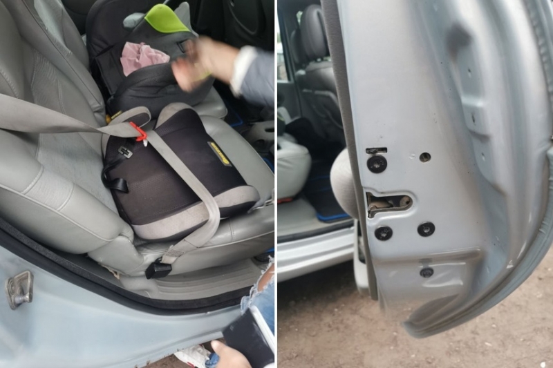 Двухлетняя девочка выпала из салона Renault Megane на асфальт в Гомеле
