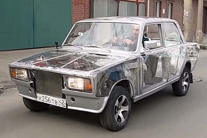 "Жигули" с абсолютно прозрачным кузовом сделали в России