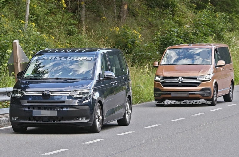 Внешность нового минивэна Volkswagen T7 раскрыли фотошпионы