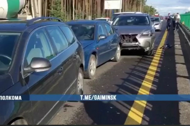 На МКАД ДТП из пяти автомобилей