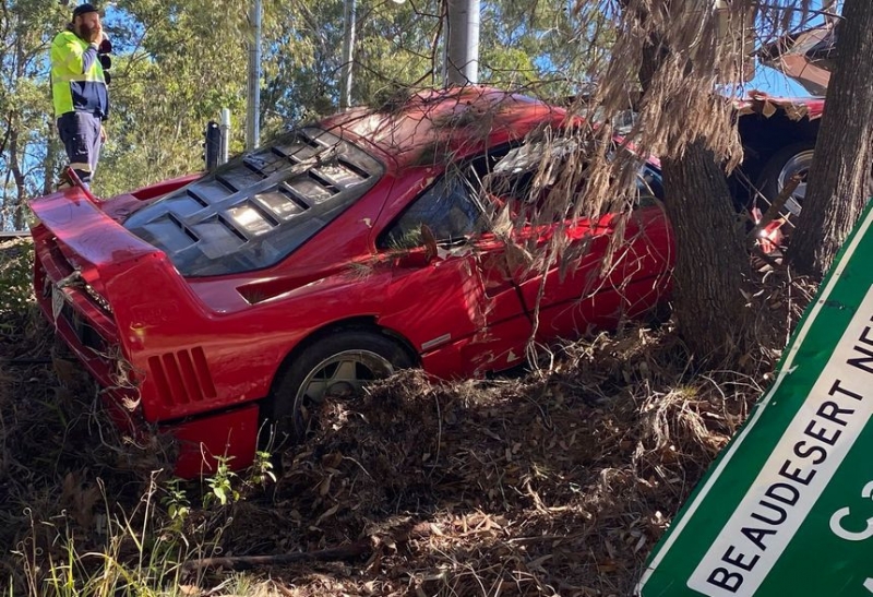 Фотофакт. Во время тест-драйва разбили редкую Ferrari стоимостью 1,5 миллиона долларов