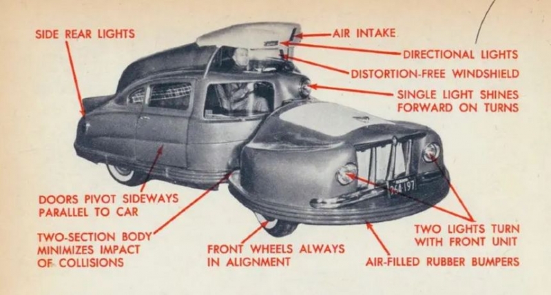 Двухсоставной кузов и подиум для водителя. Почему провалился странный и "самый безопасный" автомобиль в мире